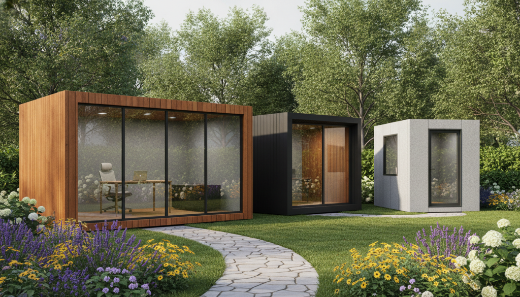 découvrez nos modèles de bureaux de jardin de 20m² sans permis de construire et suivez notre guide complet des démarches pour aménager facilement votre espace de travail extérieur.