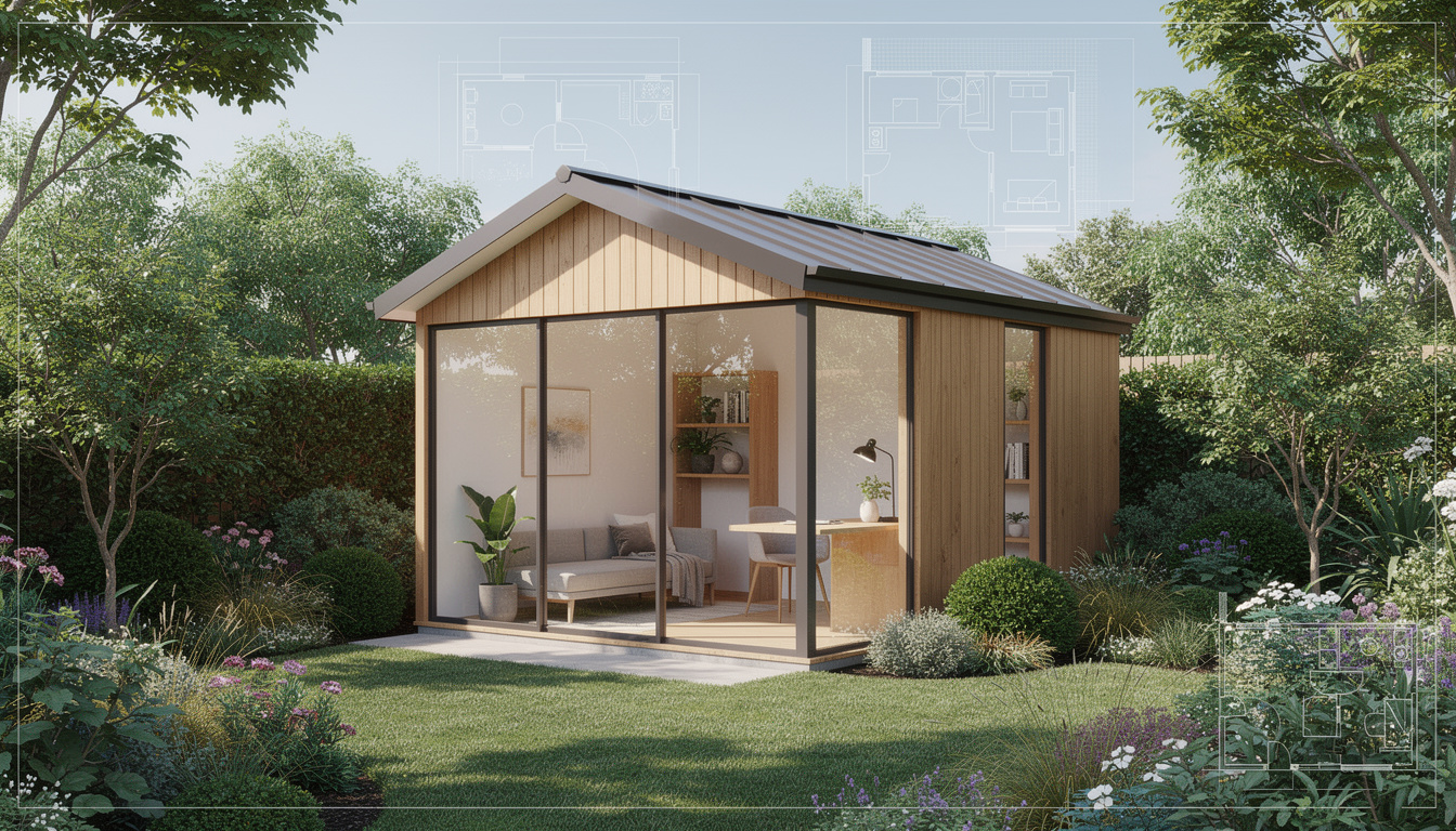 Studio de jardin 20m2 : plans détaillés et modèles exclusifs