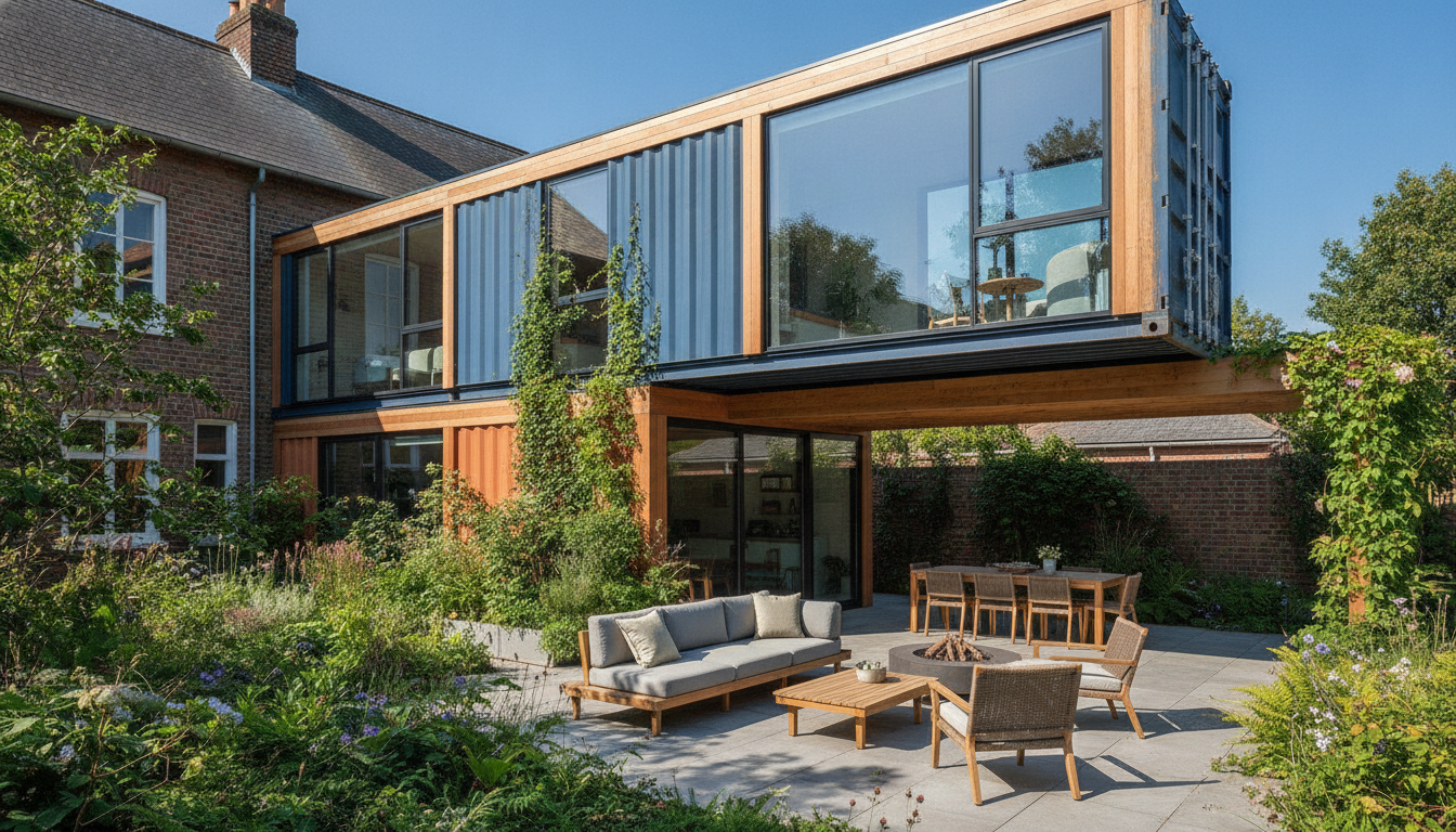 Extension en container : la solution moderne et durable pour agrandir votre maison