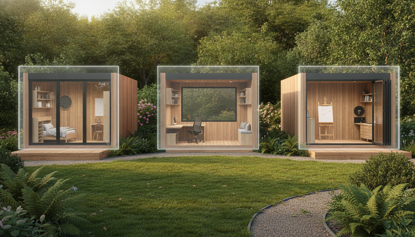 Plans de studio de jardin 20m² : Des exemples concrets pour votre aménagement