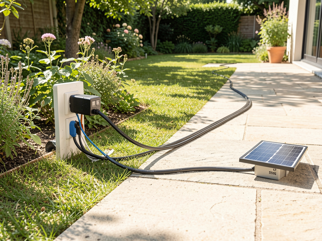 Installer des prises extérieures alimentées par un kit solaire sur 300m2 : guide