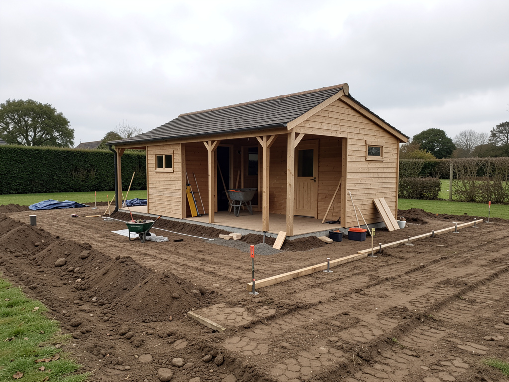 Poser un abri de jardin sur 300 m2 en sol argileux : conseils pro