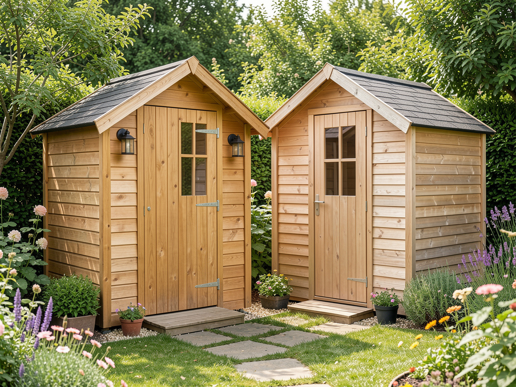 Résine ou bois pour abri de jardin 6m2 : comparer les avantages
