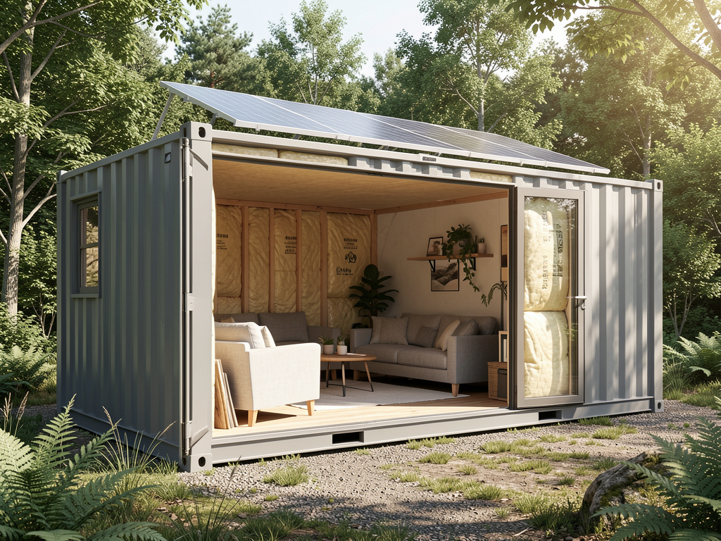 Transformer un container en studio photovoltaïque de 30m2 : isolation et étapes