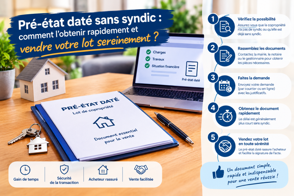 Pré-état daté sans syndic